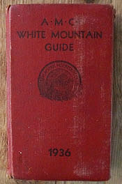amc white mountain guide book 1936 10th tenth edition